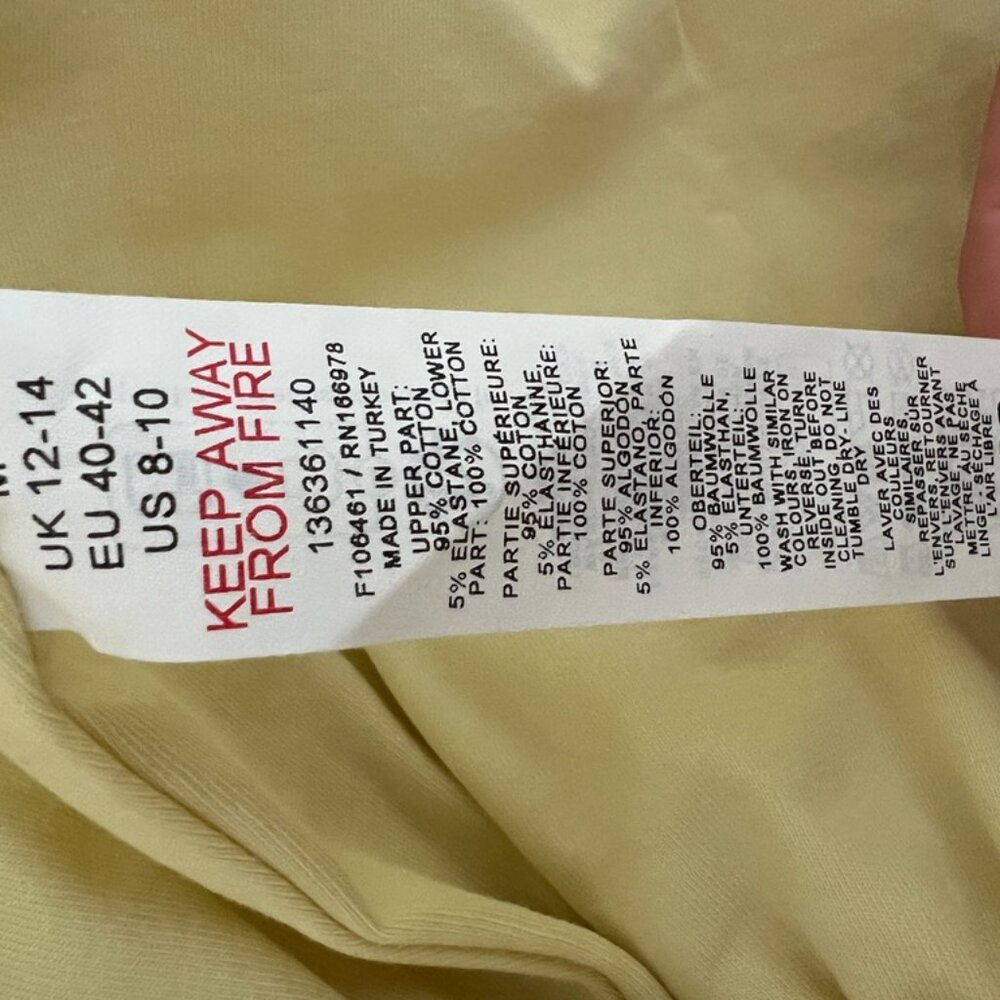 ASOS Yellow Bubble Hem Mini Dress Y2K Party Dress - Picture 3 of 7